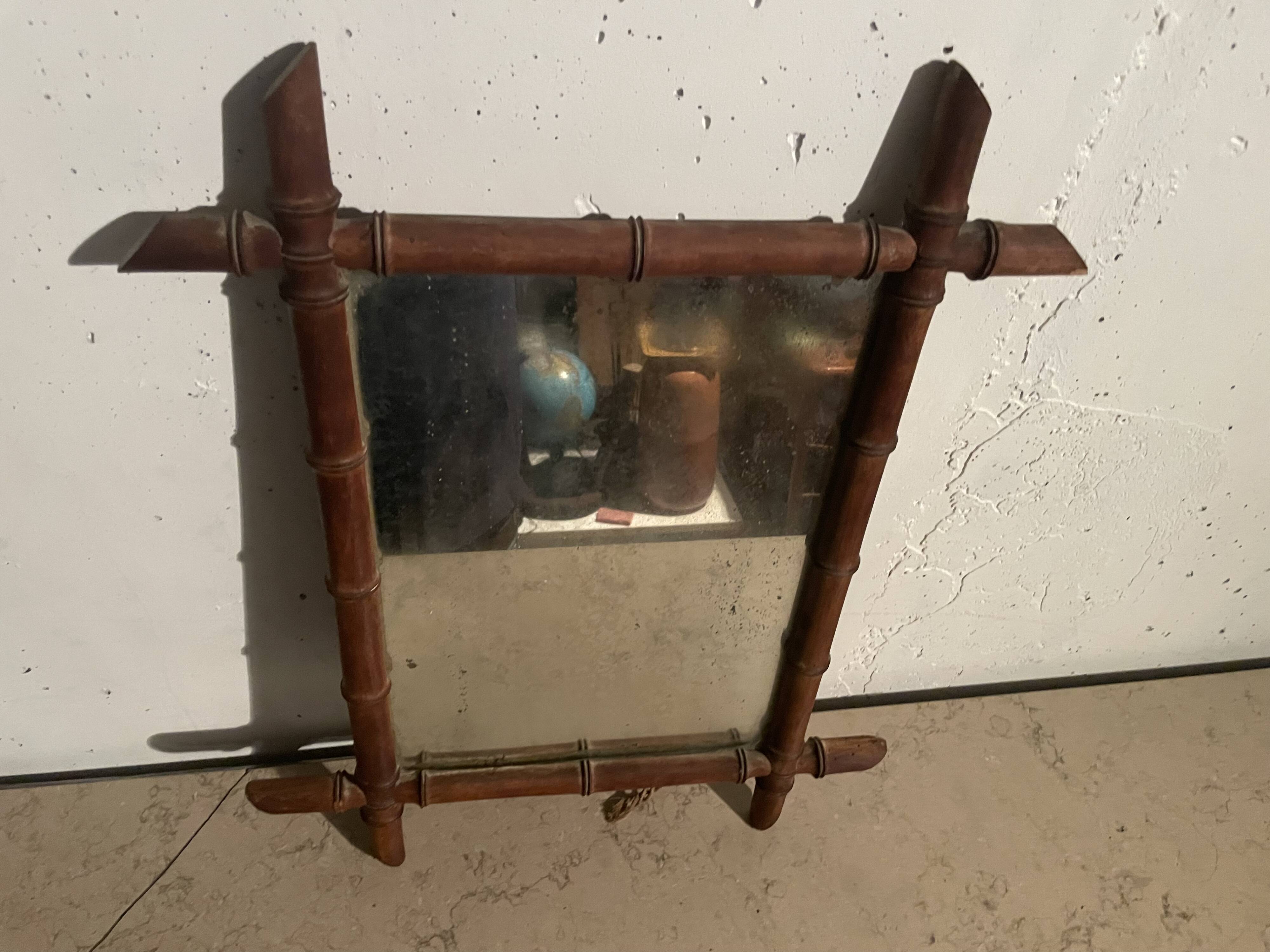 Fake bamboo mirror from the 1940s.