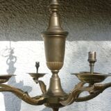 Lustre ancien en cuivre et laiton