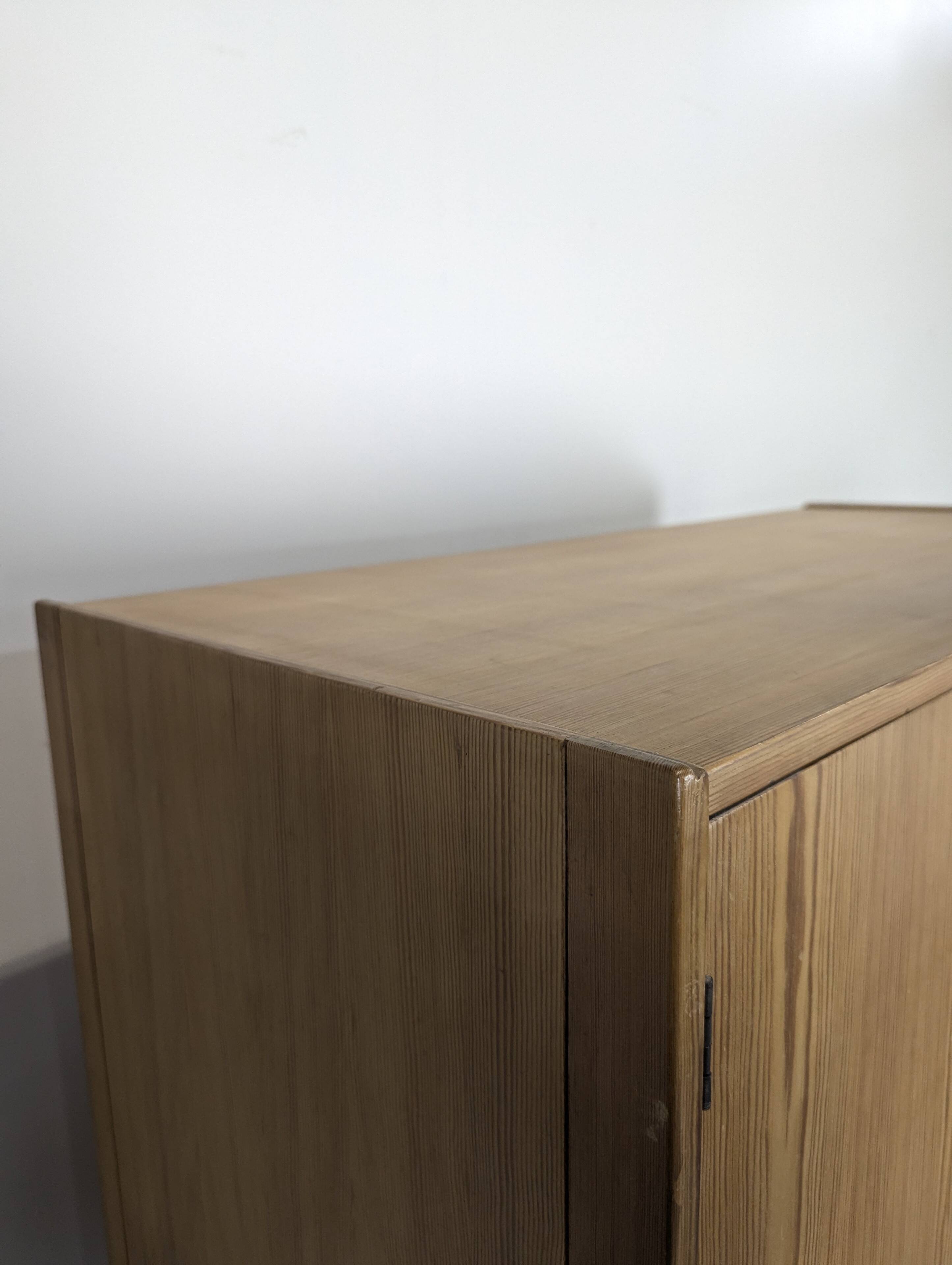 Modernist pine wardrobe from the reconstruction period.