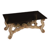 1960s lacquered wood coffee table