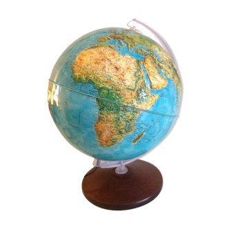 Globe in bright relief Rico Italy vintage 60s-70s