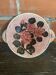 Old Plate VALLAURIS Polychrome Ceramic Flower Decor Vintage