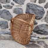 Wicker log basket