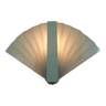 LAMPE MURALE en forme d'éventail des années 1980, applique en acrylique blanc