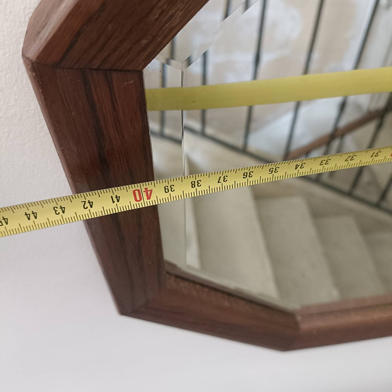Octagonal Art Deco mirror