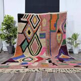 Moroccan rug in natural wool 3 x 2 m