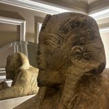 Pair of stone sphinxes