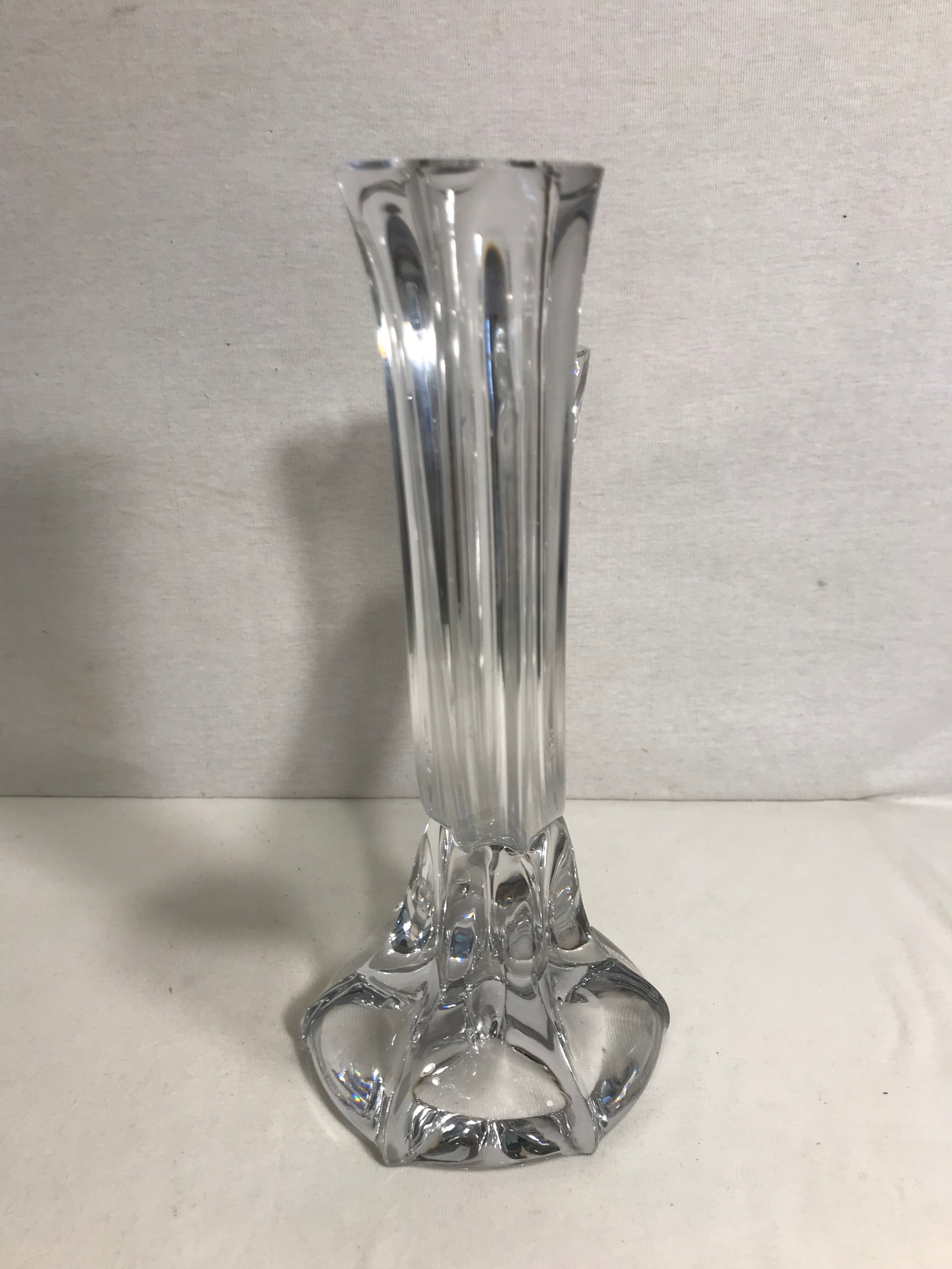 Former candlestick 2 lights crystal