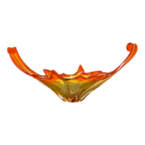 1,9kg Murano Glass "Centerpiece" 50cm Bowl Shell Element Murano, Italy, 1970