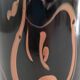 Lamp foot glass paste bob le bleis glassware moorish old