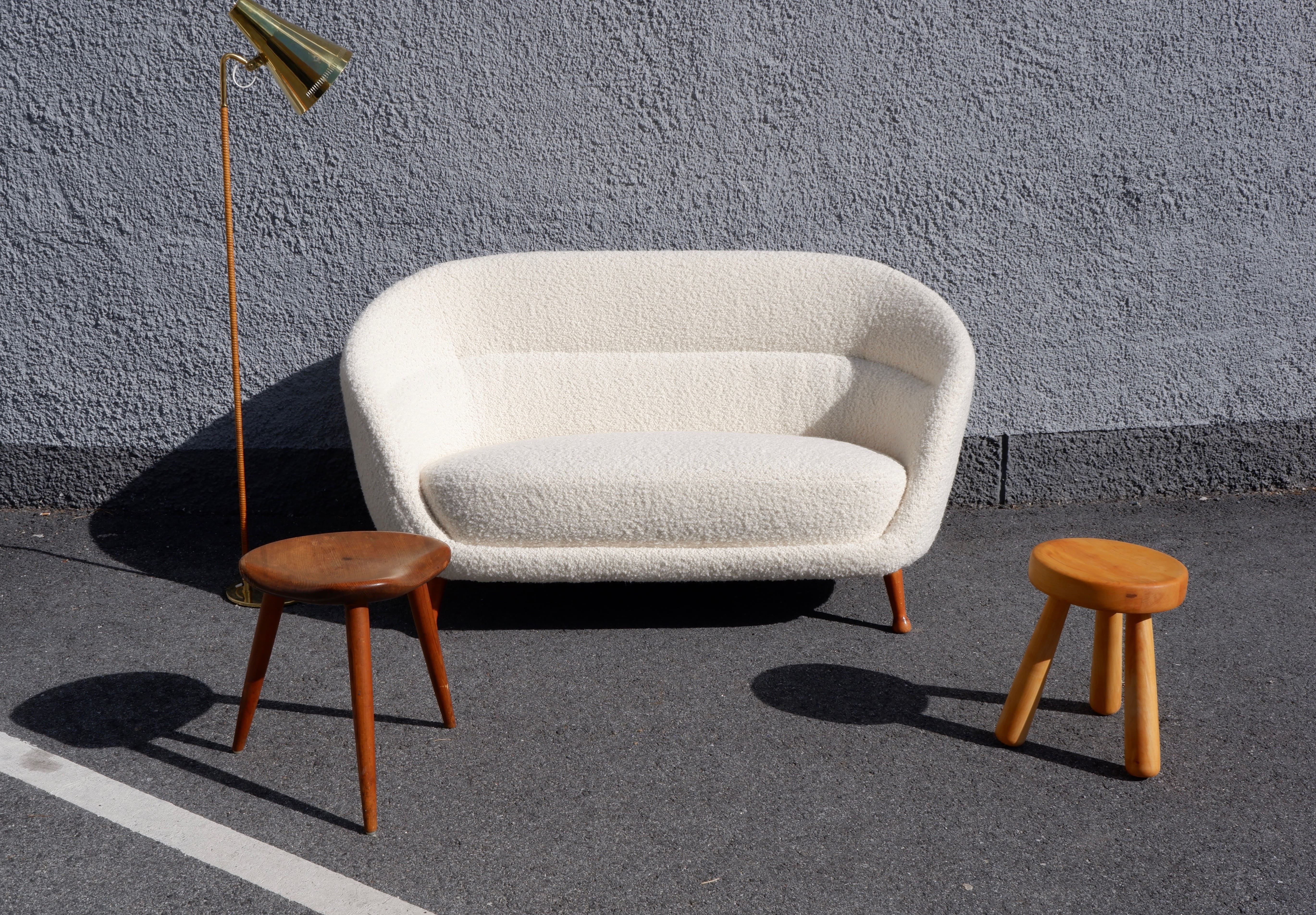 Arne Norell Curvy Soffa Produced by Westbergs Möbler, Sweden, circa 1960