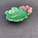 Vintage Vallauris ceramic catchall leaf radish handmade France