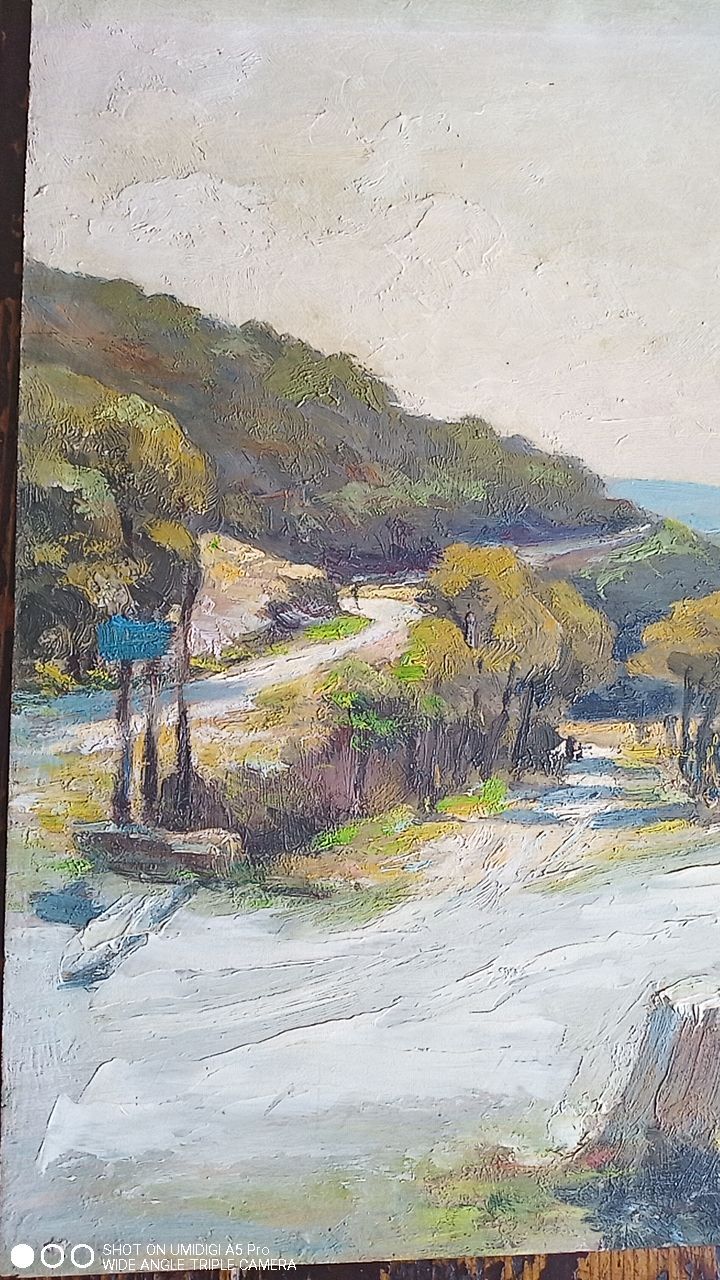 Painting edouard leverd (1881-1950) oil on panel - 32 x 47 cm - collet villefort