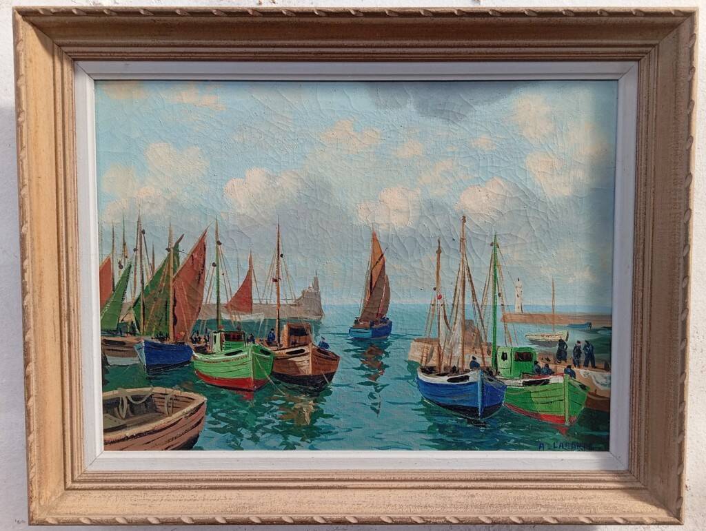 Marine oil on canvas André Labarde