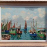 Marine oil on canvas André Labarde