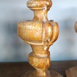 An antique pair of Louis XIV style paddle holders.