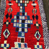 Berber carpet boucherouite 260 x 95 cm