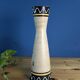 Diabolo vase West Germany MR Keramik leaves styles 70s vintage 28.5cm