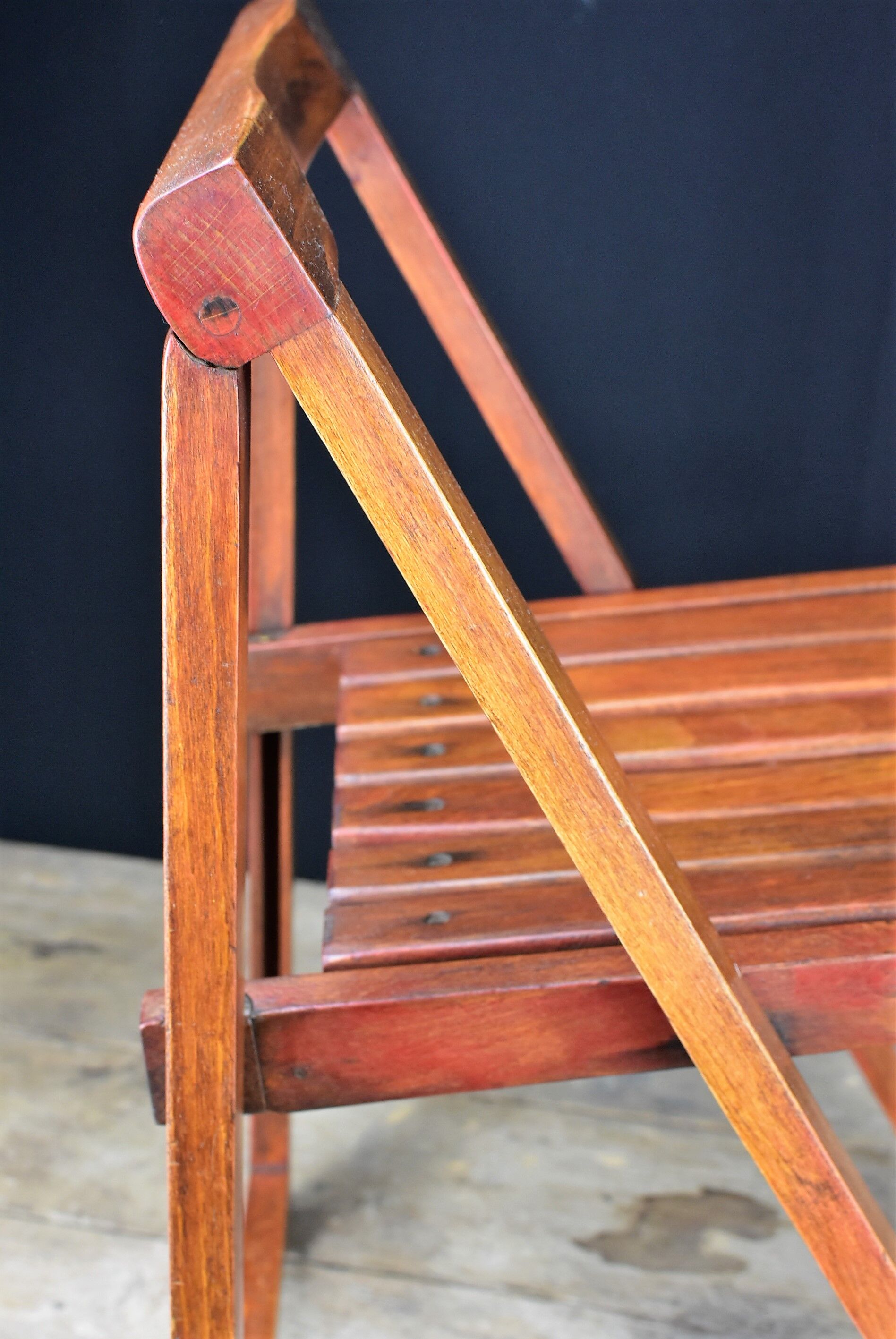 Vintage wood folding chair