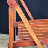 Vintage wood folding chair
