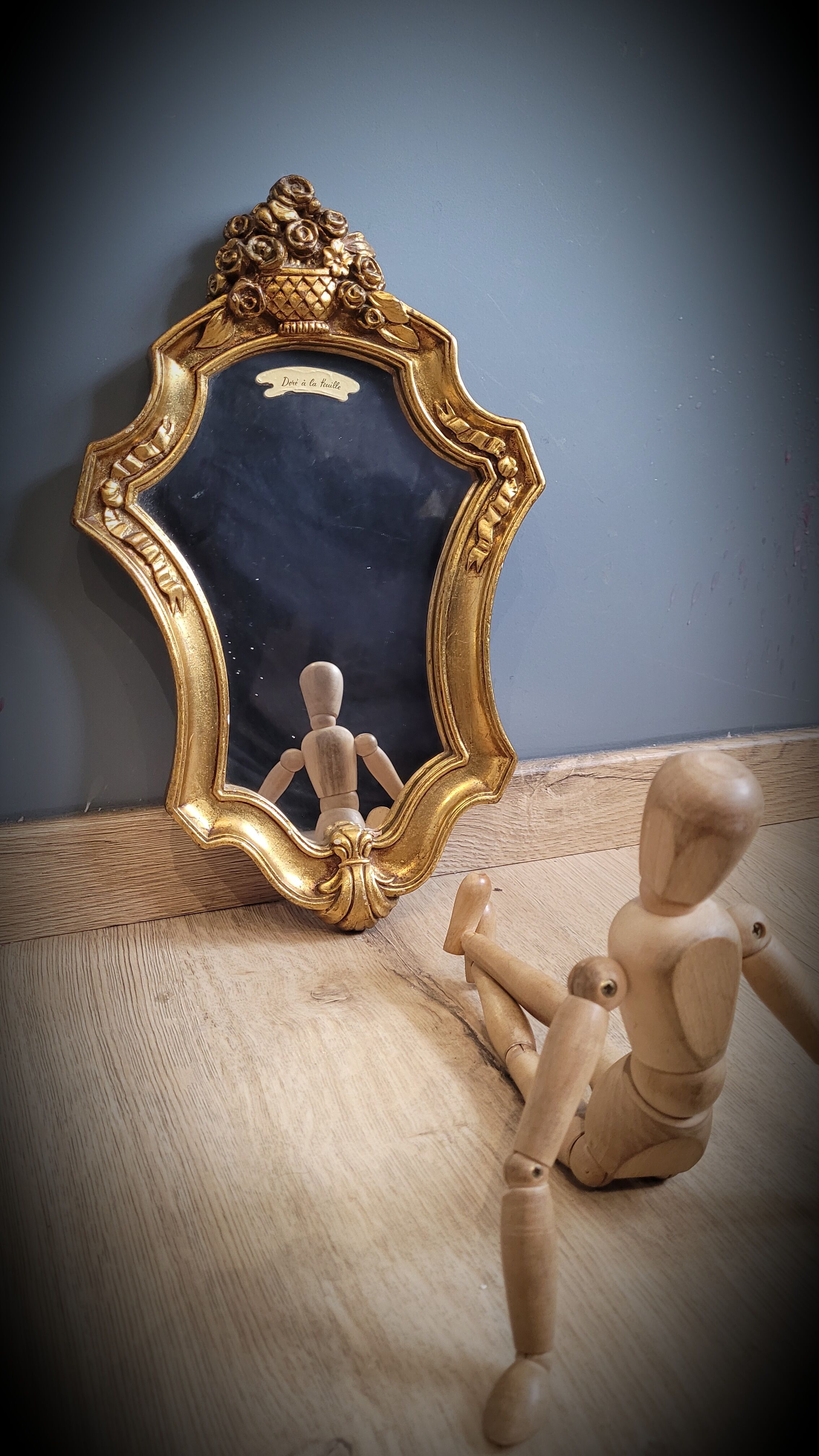 Golden mirror sheet 36x23cm