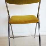 Chaise pliante chromé 70's
