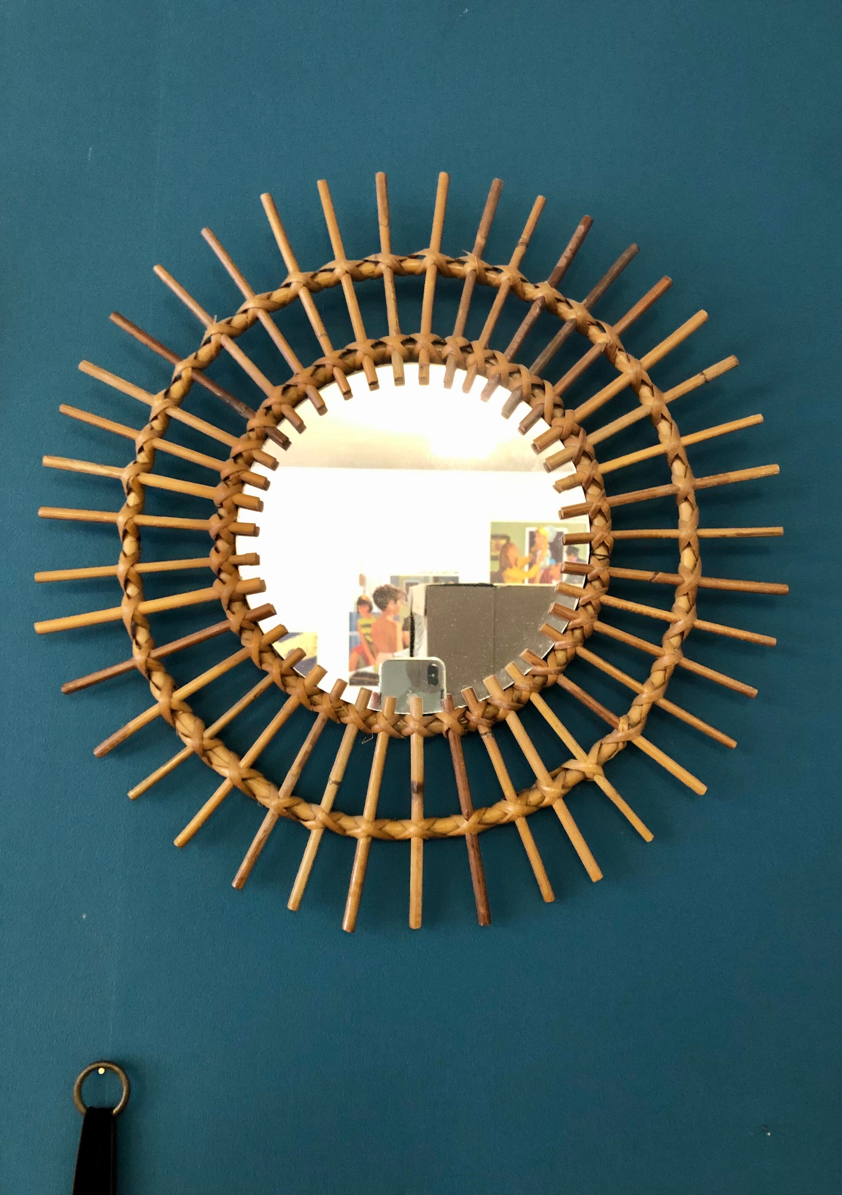 Bamboo sun mirror