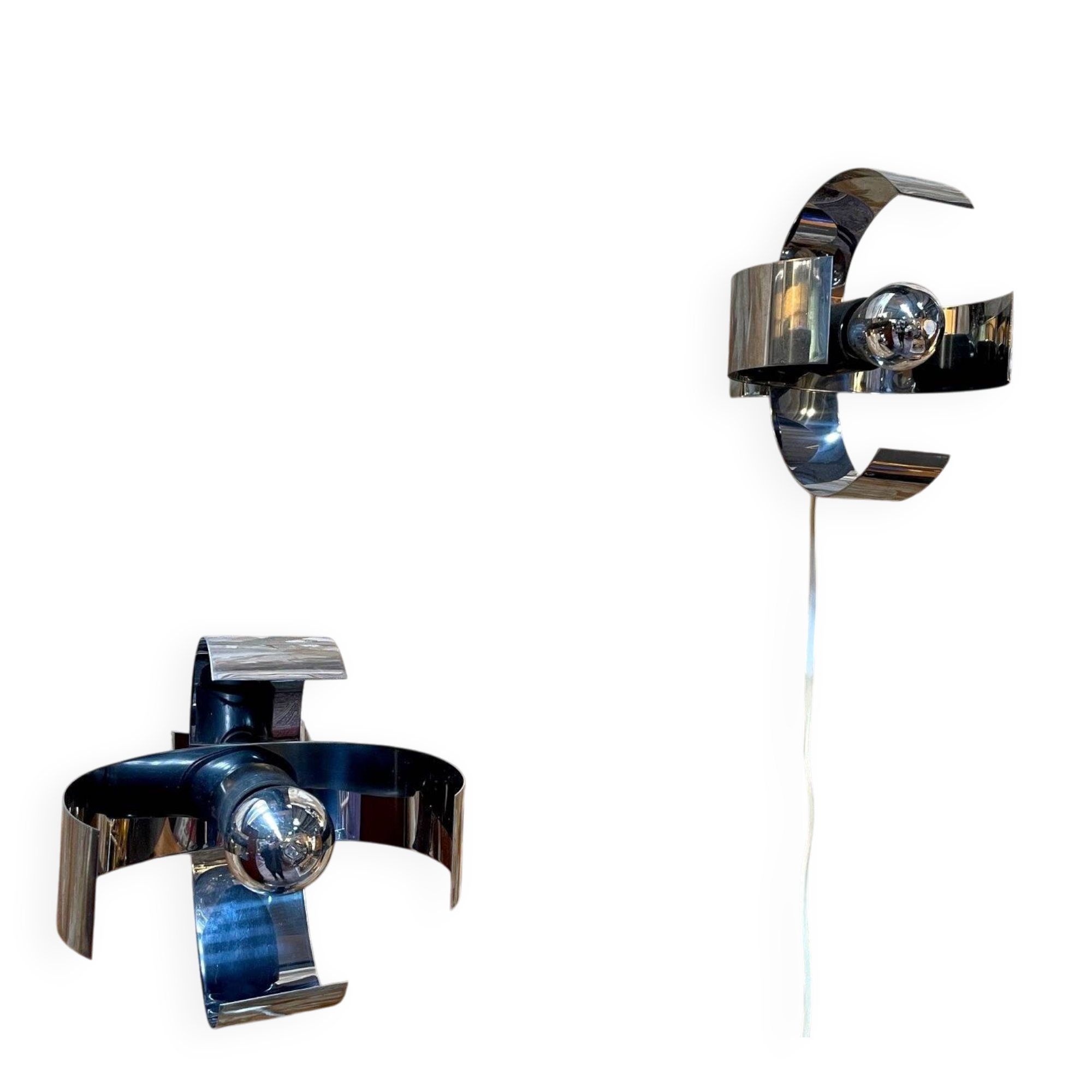 Vintage wall lights from the 1970s