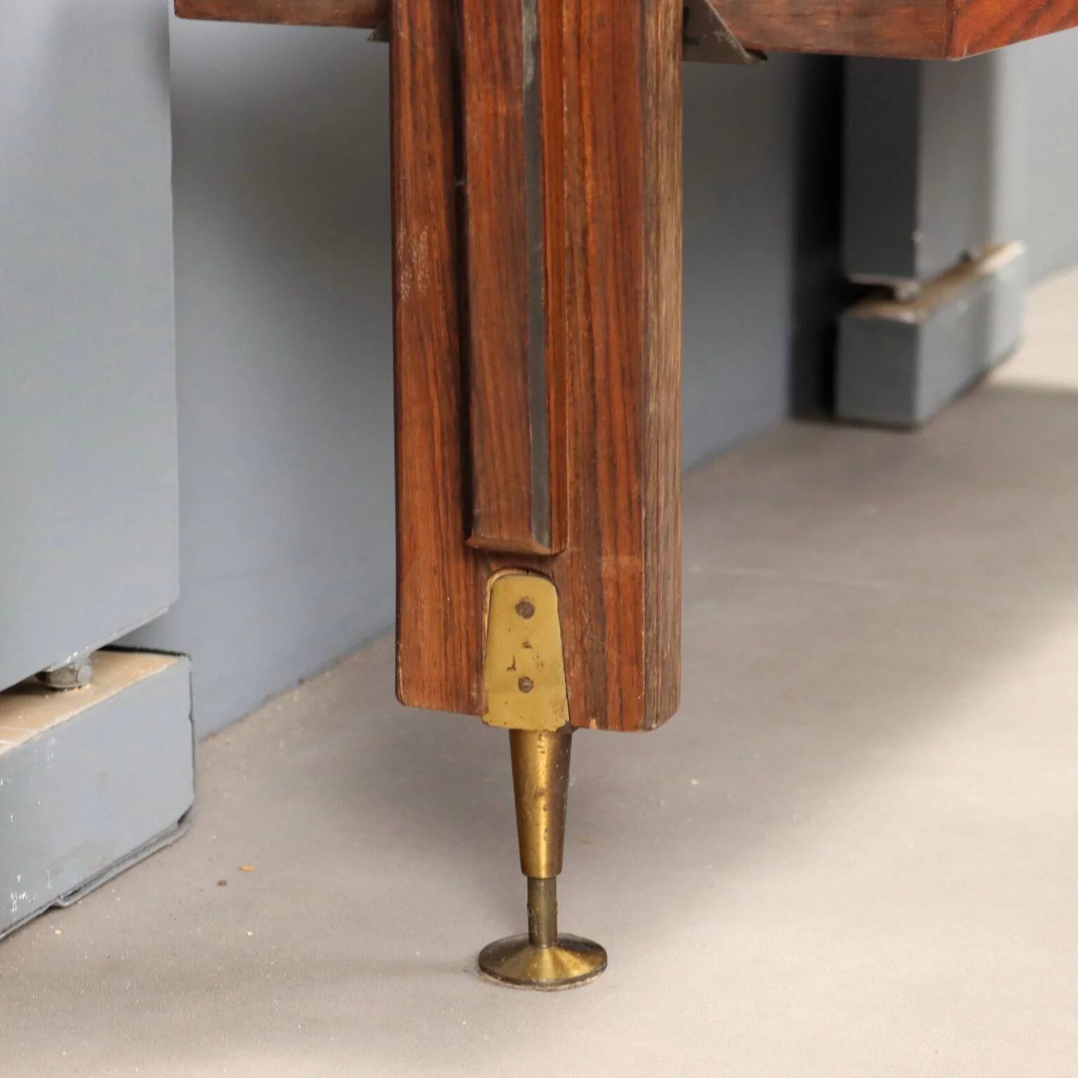 Vintage library from the 1950s-60s with a bar compartment.