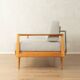 Wilhelm Knoll mid-century sofa, 1950s, cherry wood, reupholstered