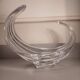 Crystal centerpiece — signed Cristal de Vannes — sculptural piece