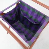 Danish Foldable Teak Magazine Rack, 1960s