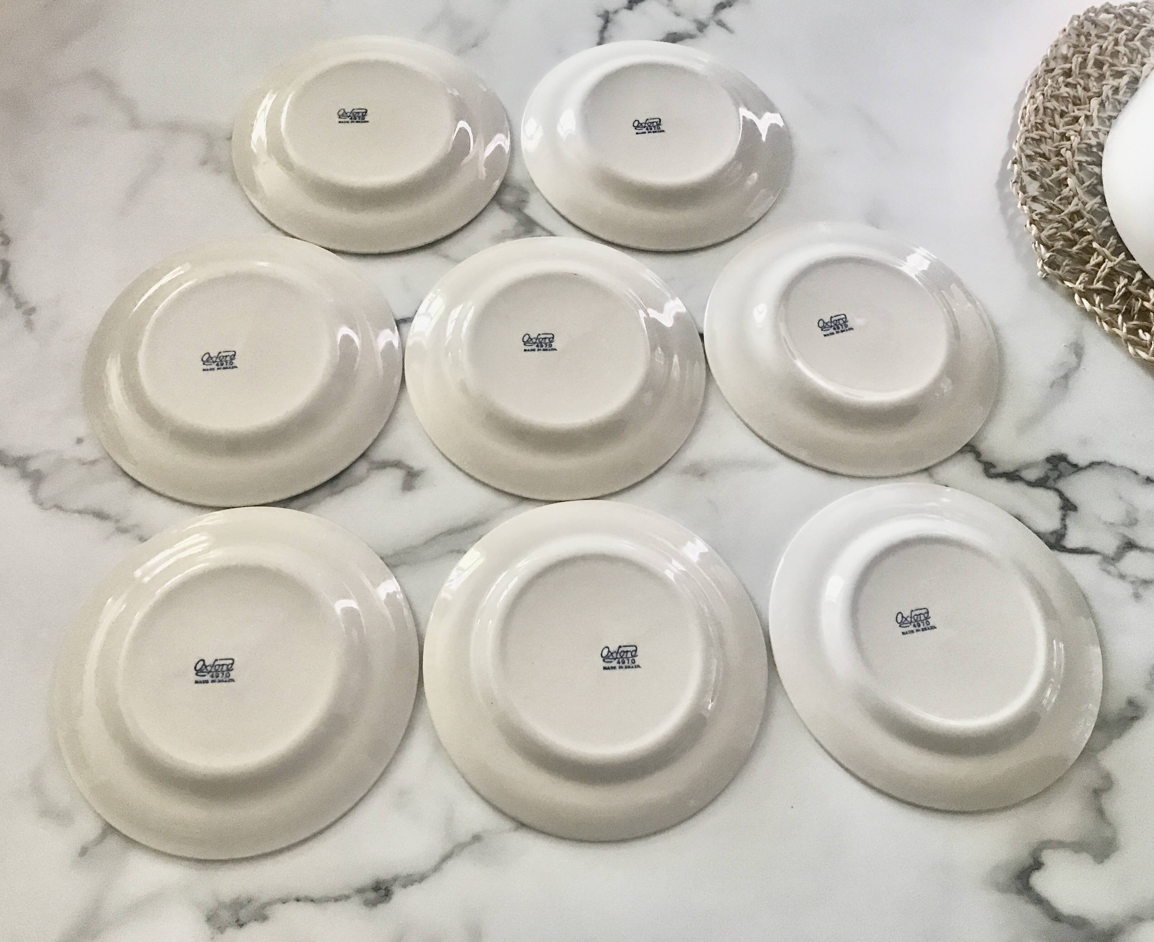 Oxford dessert plates