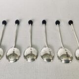6 solid silver mocha spoons