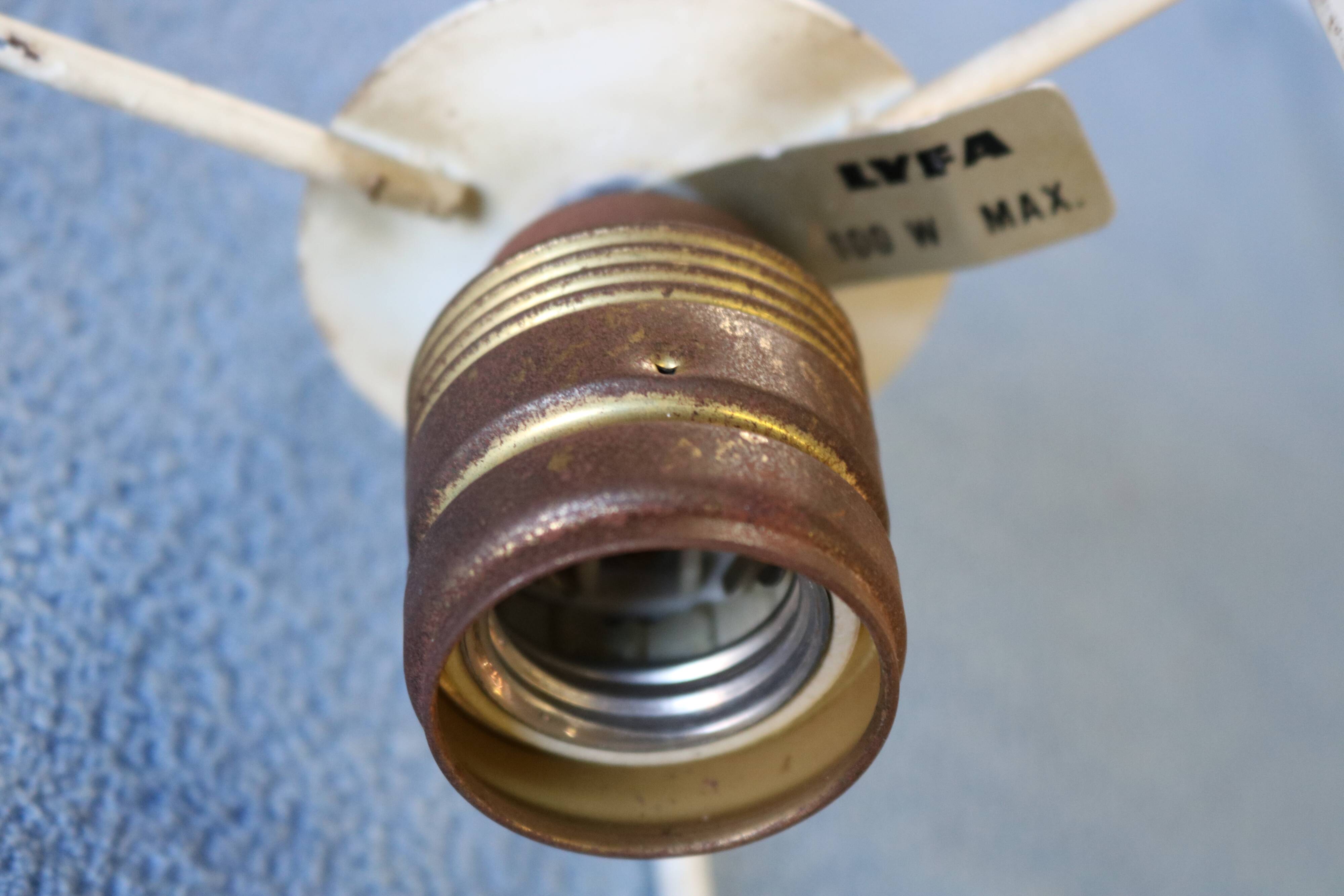 Mid Century Ekko Metal Pendant Lamp by Louis Weisdorf for Lyfa, Denmark, 19