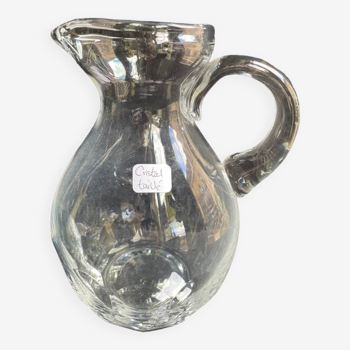Old crystal pitcher cut