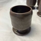 Ensemble de 6 tasses ou verres en grès
