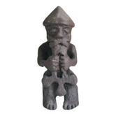 Antique Thor statuette – Icelandic lava stone