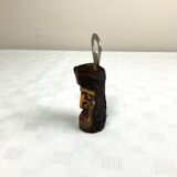 Décapsuleur vintage en bois avec visage d’arbre sculpté