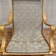 Swivel armchair and its ottoman in 1960s Scandinavian design.