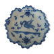 Assiette Faience de Martres tolosane a décor d'oiseau