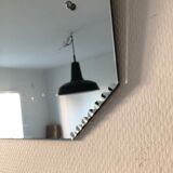 Beveled mirror octagonal 1930 54x36cm