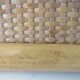 Italian wall mirror vintage vera dal in bamboo and cane