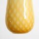 Beautiful yellow & white italian Mid Century Murano glass pendant lamp