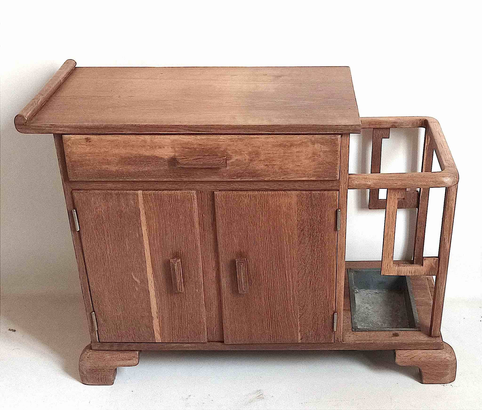 Small Art Deco entryway cabinet, 80 cm wide