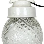 Vintage White Porcelain Pendant Light, 1970s