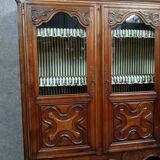 Louis XV style bookcase in walnut circa 1850-1880