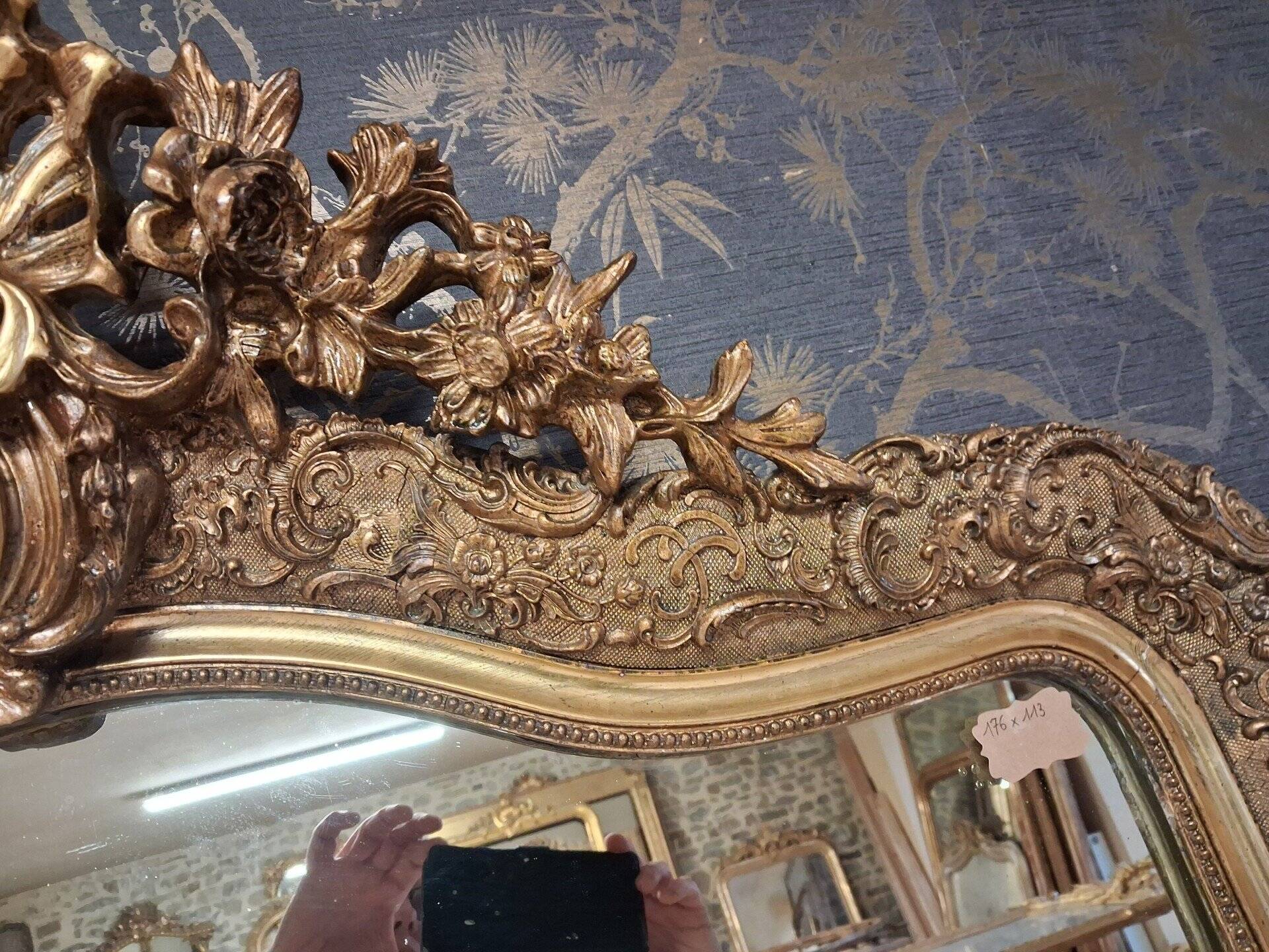 Mirror from the Napoleonic III era 176 x 113