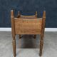 Vintage Oak Bedside Table with Brass Handle by Henning Kjærnulf, 1950s