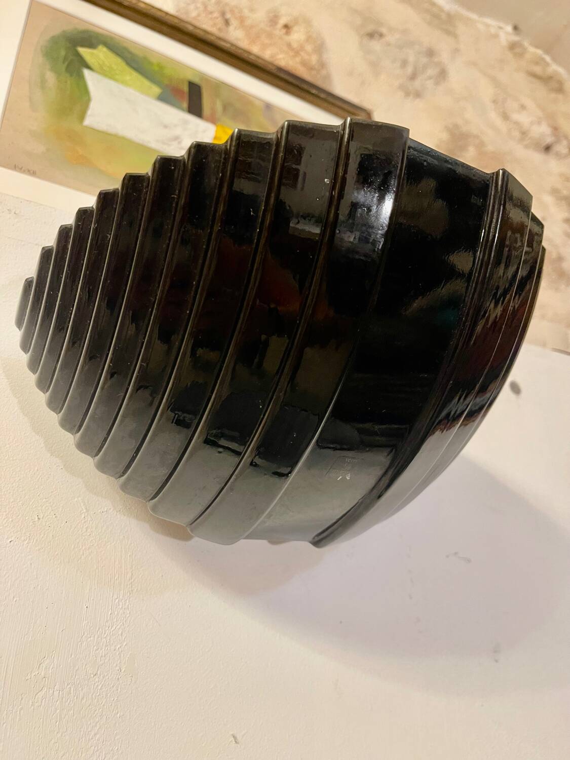 Black Murano glass wall lights by Vetri, Italy 1990